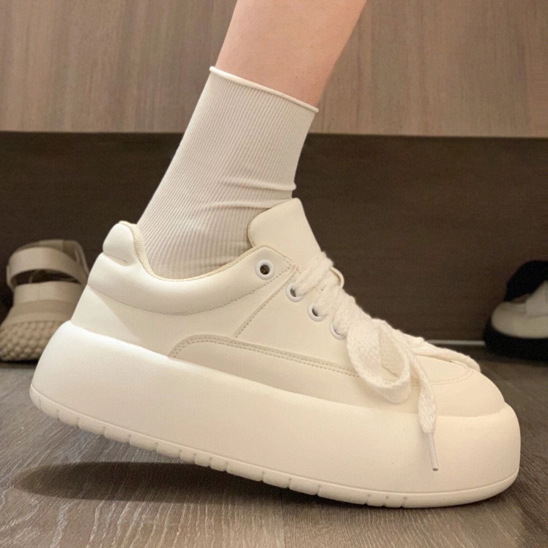 White Ddmywed Little Women S Doll Autumn New Item Leather Top Big Toe Bread Casual Thick Soled Board Shoes Lightweight And Comfortable Chinese Brand F