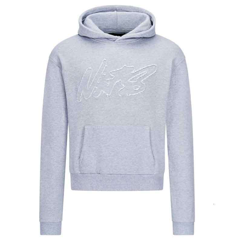 Y2K street niche hip-hop style with personalized and creative letter print pullover hoodie set