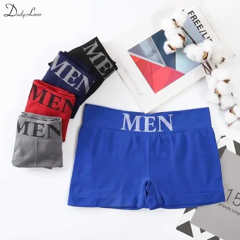 PC Mens Underwear Letter Printed Underwear Boxershorses Mens Soft Boxing Shorts 2024 Breathable Mens High Elasticity Underwear W241223