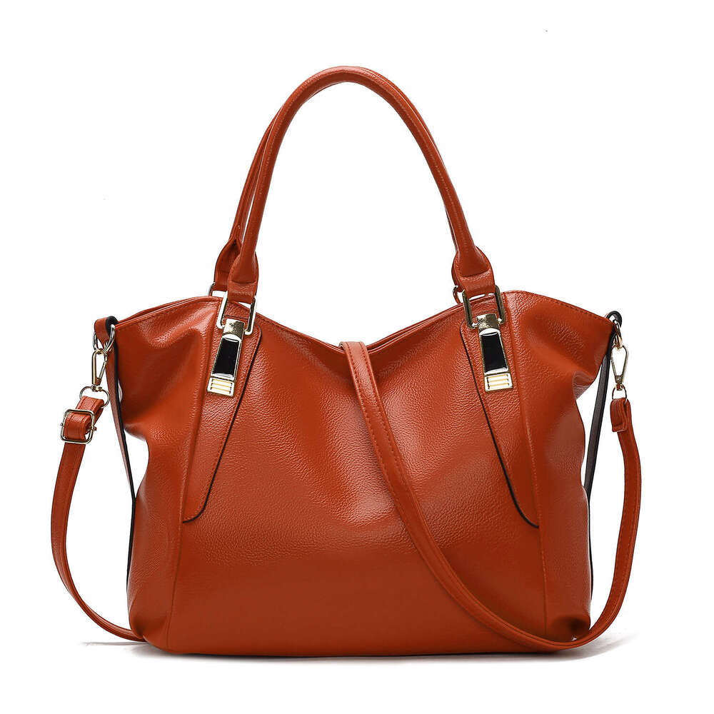 Autumn Women's New Leather Texture Mother Bag With Lychee Pattern Large Capacity Handbag