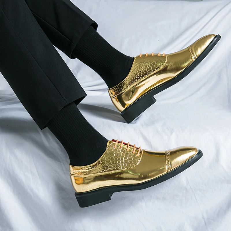 British Style Leather Shoes For Men Casual Business Shoes Size 45 Formal Leather Yuppie 2025 Good Quality Mens Dress Shoes 241220