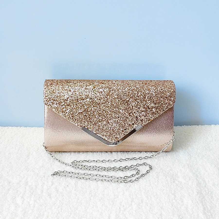 Sparkling Glitter Ladies Banquet Bag Clutch Bag Wedding Banquet Crossbody Bag Large Capacity Womens Tote Bags 240920