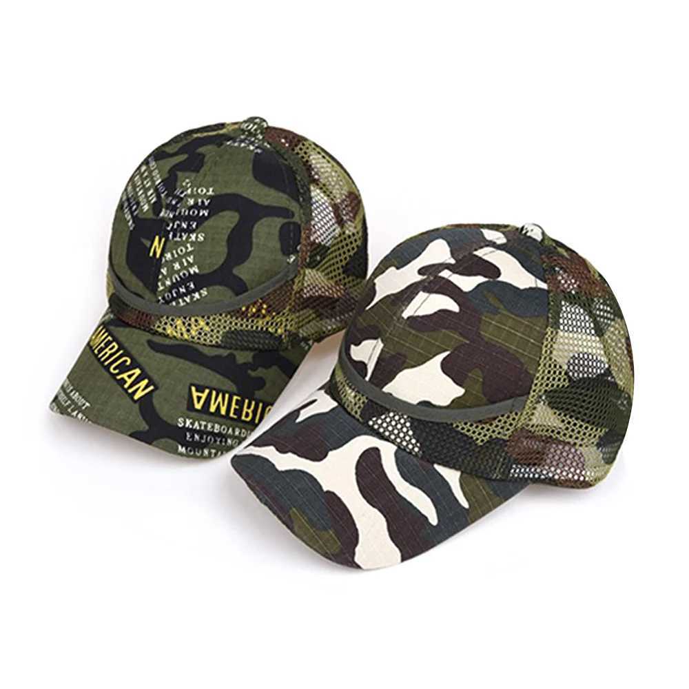 Caps Hats 3-9 year childrens hats summer and autumn hats hip-hop hats camouflage hats boys mesh baseball hats boys and girls hats childrens hats H2412