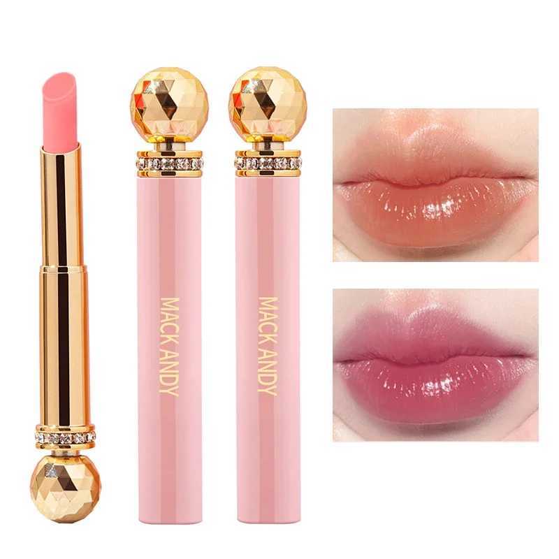Lovely Peach Lip Balm Lipstick Crystal Temperature Color Change Lip Oil Non-stick Cup Lipgloss Moisture Lip MakeupXJ241223