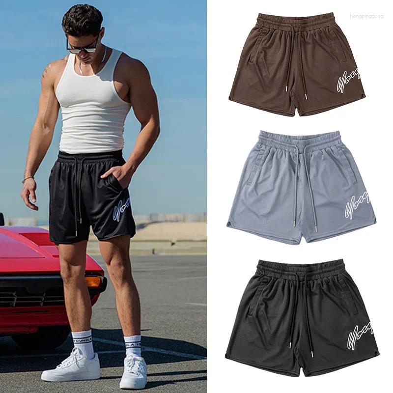 Men's Shorts Trend Mesh Beach Swim Casual Man Quick Dry Loose Basketball Jogger Short Pants Gym Fitness Sport Running Sweatpants
