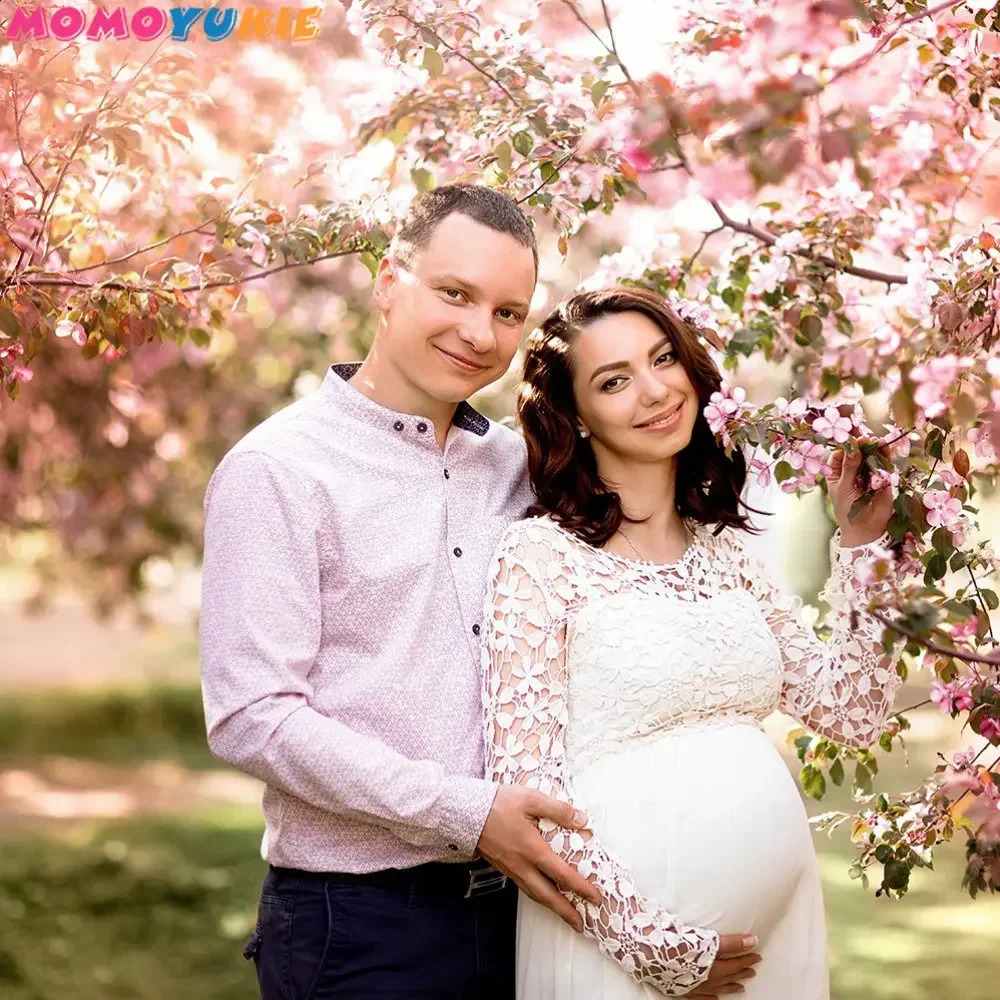 Dress Cute Pregnant Women Maxi Gown Po Prop Sexy Maternity Pography Dresses For Baby Shower Party Long Pregnancy Shoot 241223