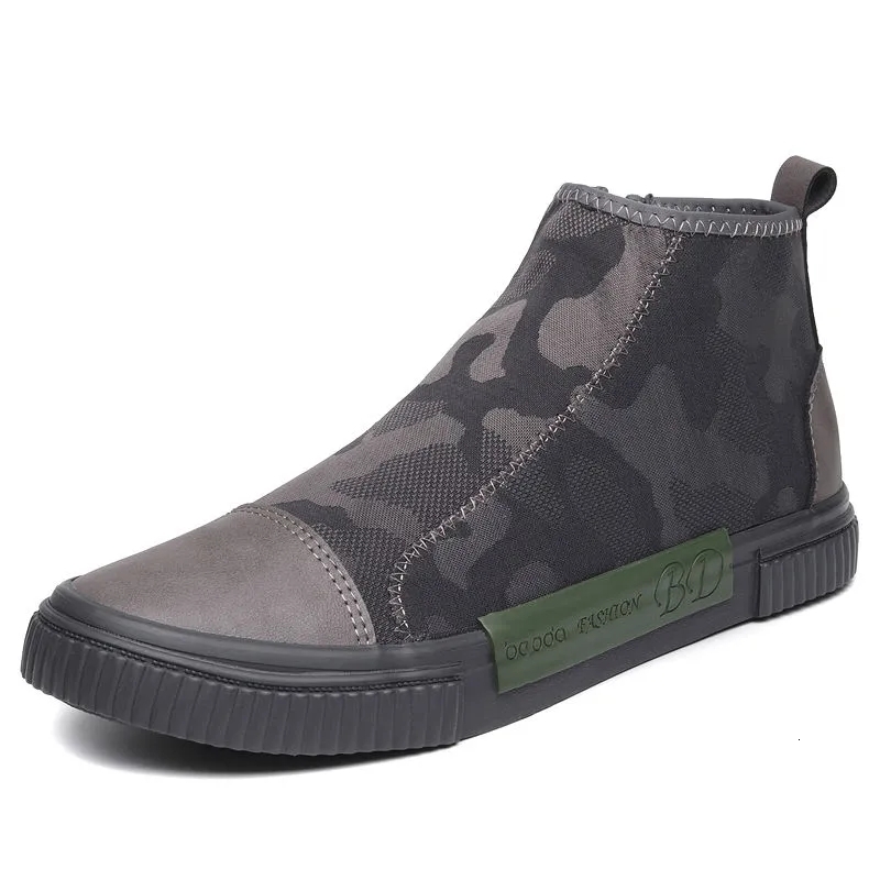 2025 New Men's Winter Fur Ankle Boots Men's Flat Shoes Casual Sports Shoes Men's High Top Sports Shoes Warm Boots