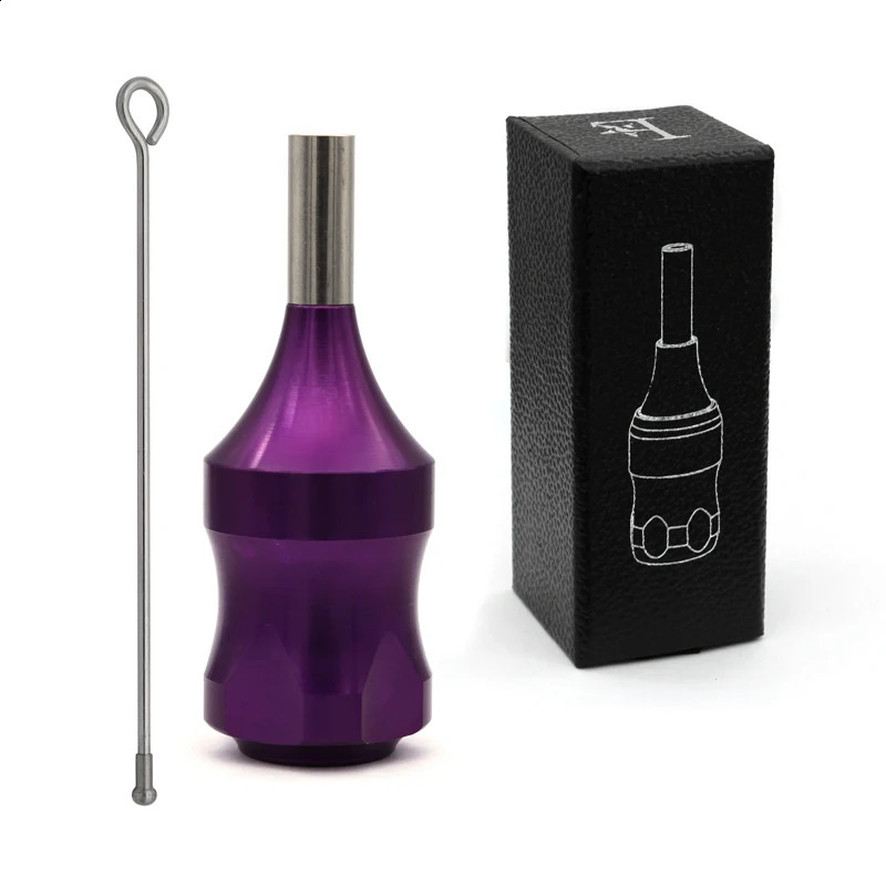 1pcs High Quality Aluminum Alloy Cartridge Tattoo Pen 25mm Black / Red / Purple for Tattoo Machine Gun Tips Needles Supplies 241223