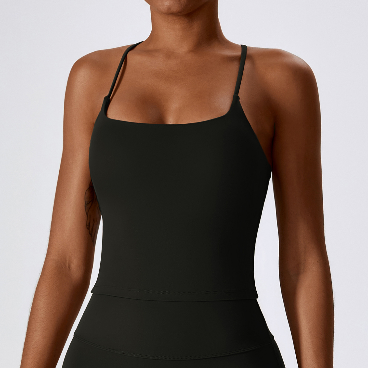 Women's Thin Push Up Exercise Vest Exposed Navel Underwear Designer Breathable Beauty Back Bra