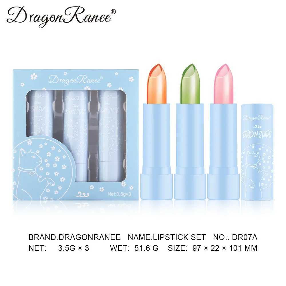 3 pieces/box jelly color lipstick set moisturizing temperature color changing magic lipstick mirror lipstick waterproof lipstickW241223
