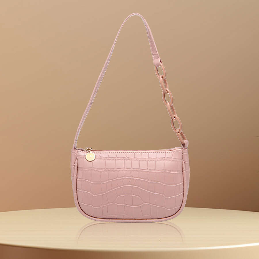 Hobo Ladies Handbags Crocodile Pattern Underarm Shoulder Bag