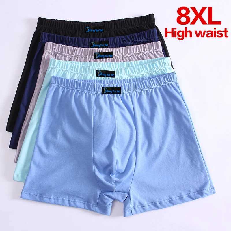 5 pieces/batch of mens boxing underwear plus size XXXL oversized shorts breathable cotton underwear 5XL 6XL 8XL mens boxing underwear W241223