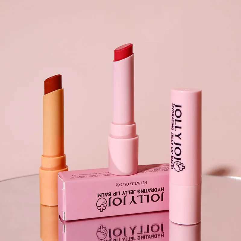 JOLLY JOJO Four-Color Jelly Lip Balm Moisturizes and Moisturizes Lips Tinted Lip Balm Lipstick MakeupXJ241223