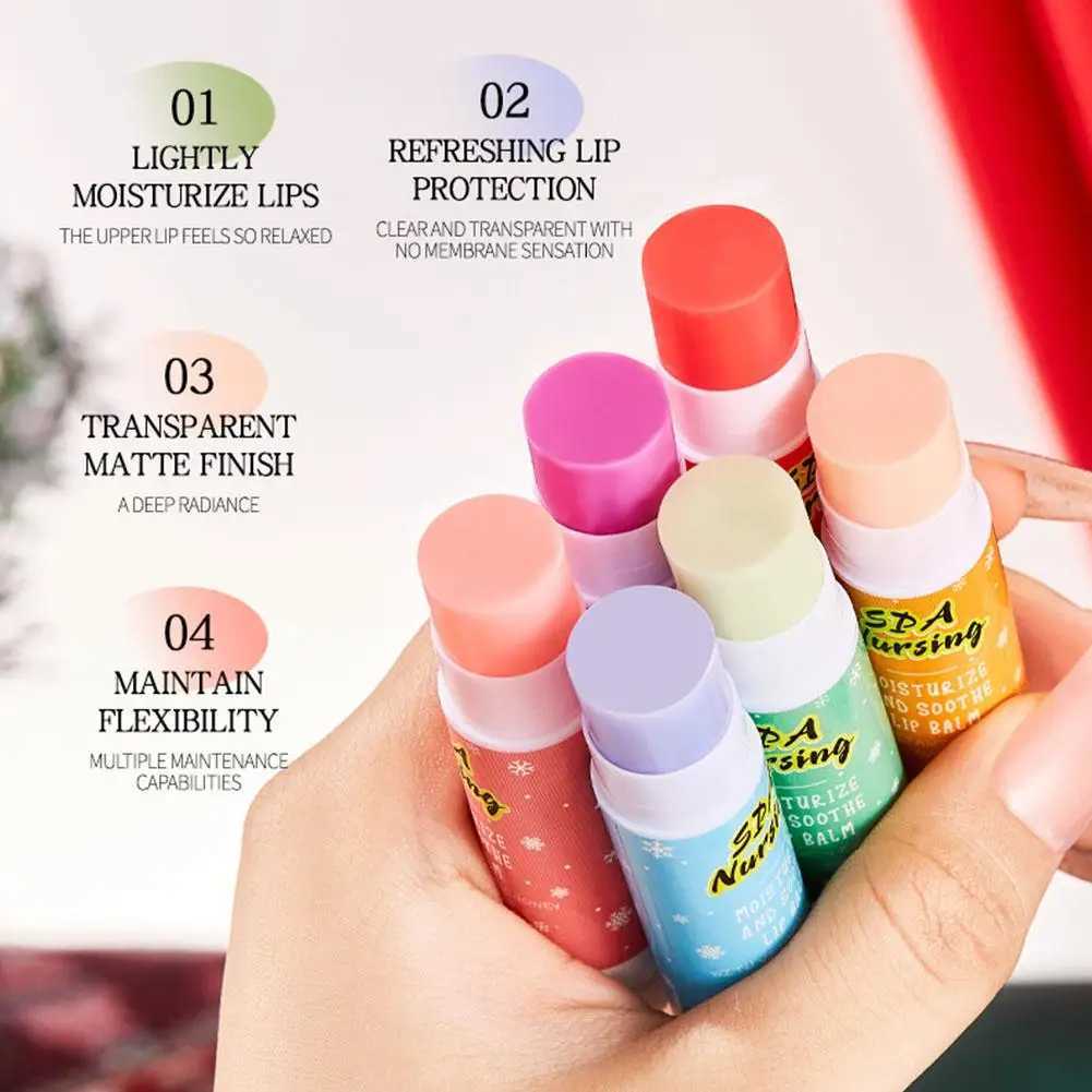 1/6pcs Lip Balm Lipsticks Makeups Beauty Moisturizing Balm Lips Deeply Hydrating Lip Moisturizer Christmas Gift BoxXJ241223