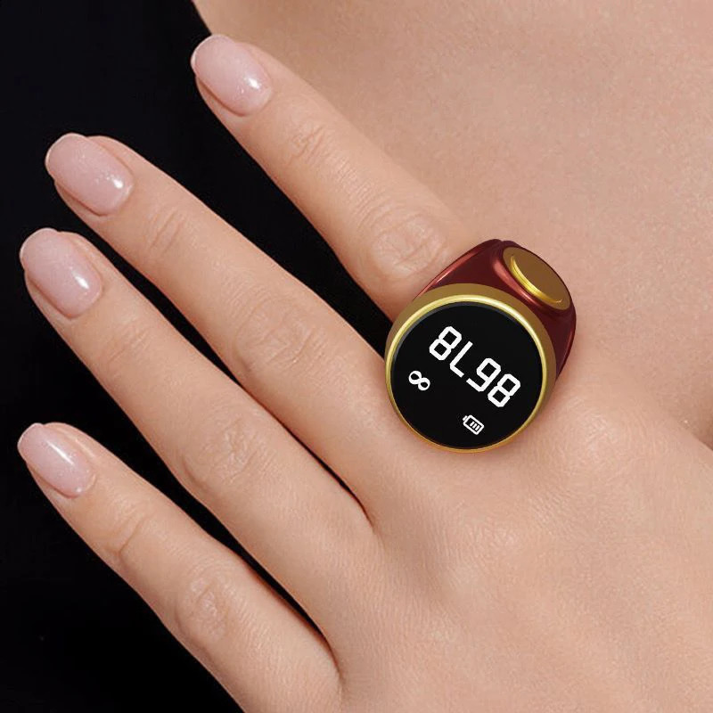 Smart Tasbih Tally Counter Ring For Muslims Zikr Digital Tasbeeh Prayer Time Reminder 241220