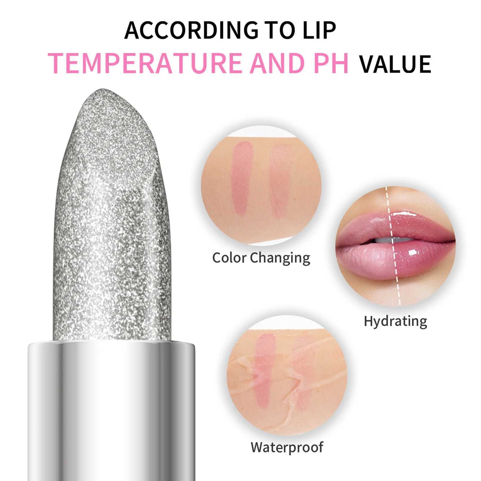 Shiny Color Changing Glitter Lipstick Waterproof Long Lasting Moisturizing Matte lip Balm lip gloss Sexy Lips MakeupXJ241223