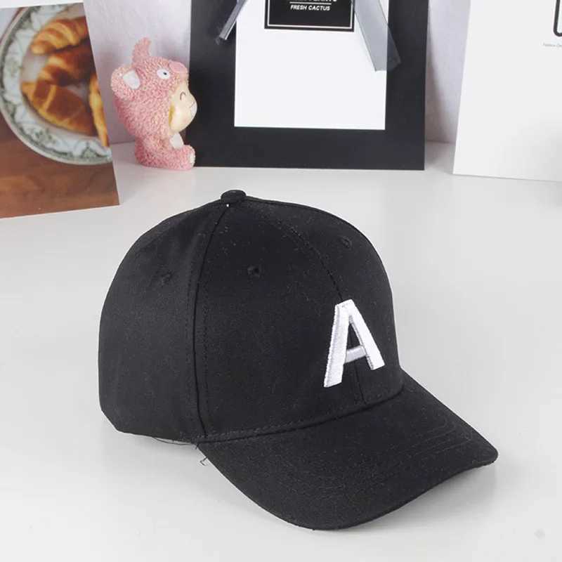 Caps Hats Summer Embroidered Letter Childrens Baseball Hat Solid Color Baby Girl Boy Sun Sunshade Hat Childrens Adjustable Snap Hip Hop Hat H241223
