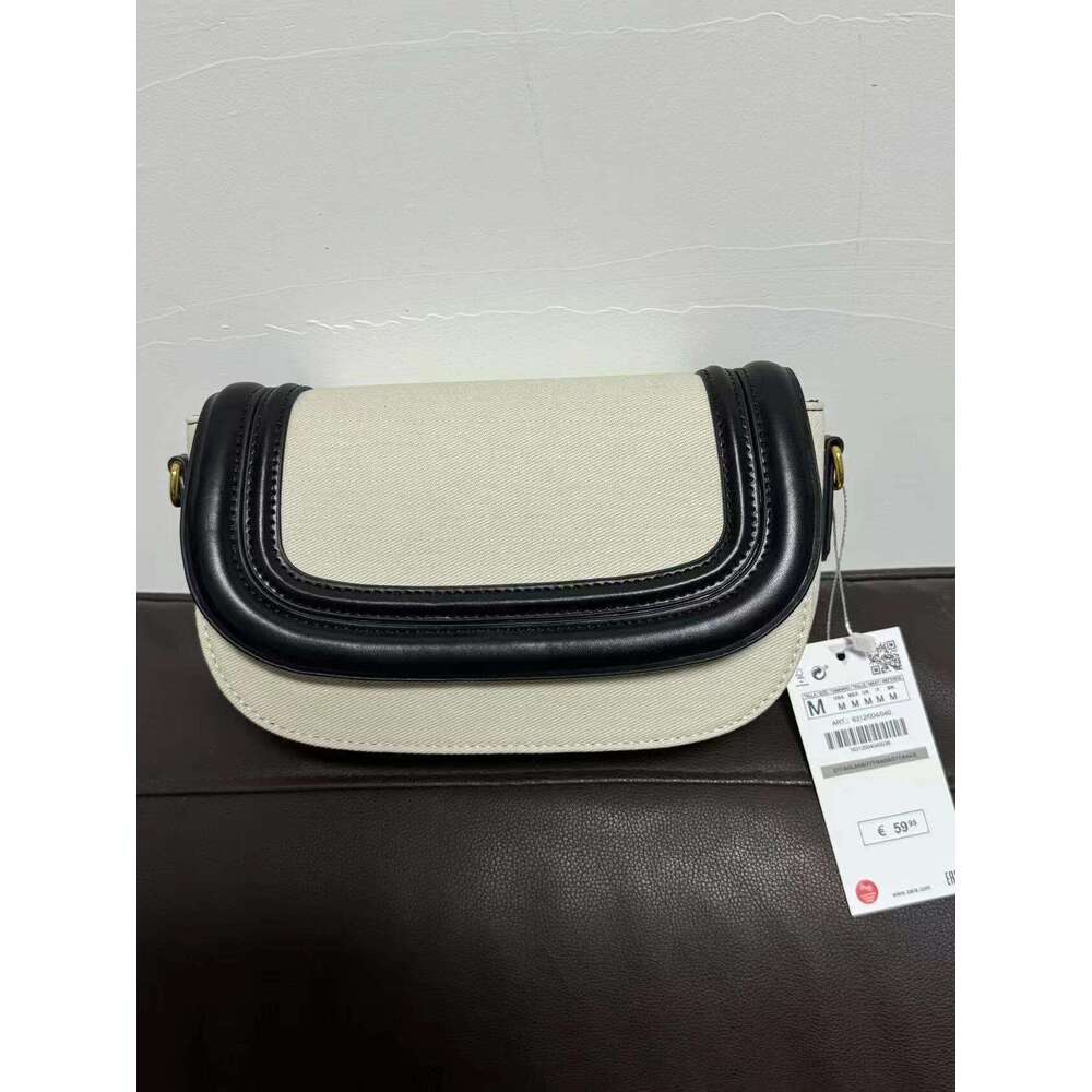 Saddle Women's Leather Bag With Wide Shoulder Strap - Diagonal Crossbody For Hot Everyday Style -