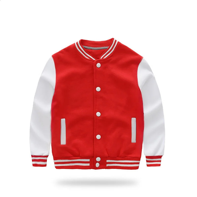 Childrens Coat Spring Autumn Boys Girls Autumn Baseball Uniform Academy Cardigan Jacket Kids Print Clothes 241223