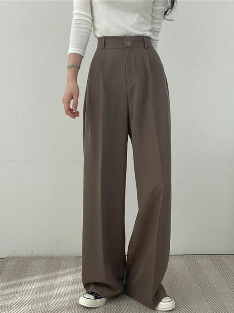 Women Suit Jacket Trousers Set Full Sleeve Single Breasted Pants Solid Elegant Suit Coat Autumn Winter Clothing 241220