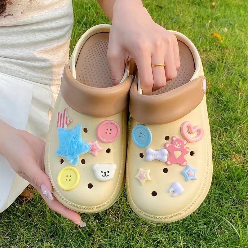 2025 free shipping new for womens pink rose red yellow brown Multiple styles of height increasing anti slip thick soled beach slippers