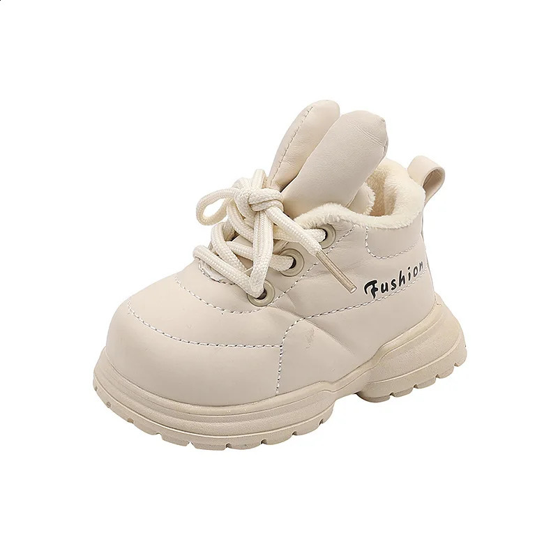 Baby Thick Warm Shoes Autumn Winter Infant Fur Shoes Cute Sweet Sneakers For Baby Toddler Boy Girl Casual Shoes Pink Black 241223