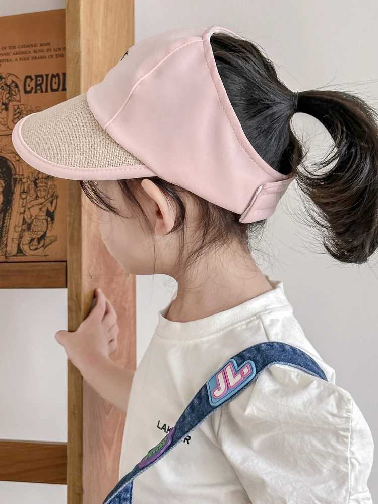 Caps Hats Childrens hats summer sky top sun hats boys and girls outdoor sun hats duck tail velvet hats breathable H241223