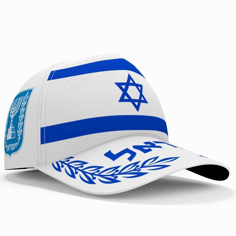 Caps Hats Israel baseball cap 3D free customization team name Il Hat Isr rural tourism Arab ethnicity Judaism Hebrew Arab flag Headgear H241223