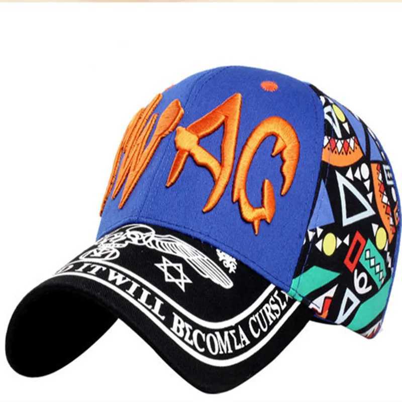 Caps Hats Parents and childrens cartoon embroidered letters SunShade baseball cap for boys and girls adjustable breathable cotton sun hat U20 H241223