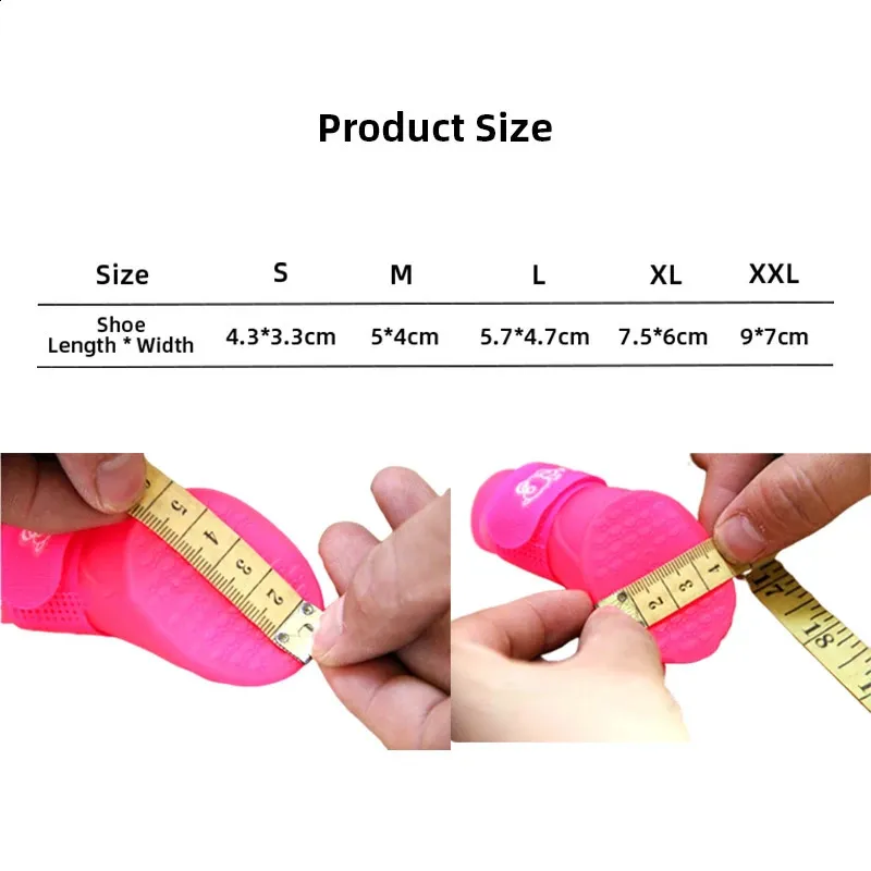 8PCSSet Shoes Dog Rain Shoes Anti-slip Waterproof Outdoor Footwear Socks Foot Cover Protect Dogs Paw Outdoor Boots