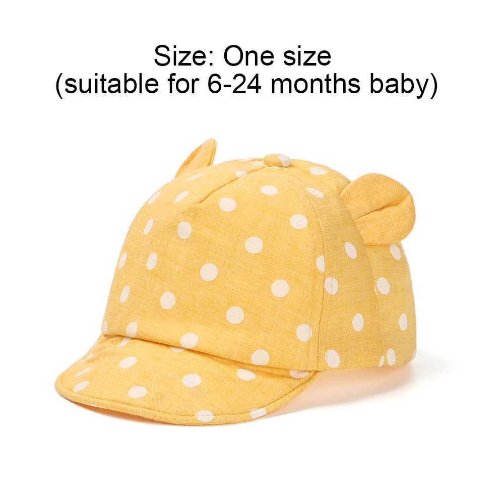Caps Hats Baby casual baseball cap 6-24 months spring summer autumn bunny ear hat beach hat Panama hat outdoor childrens sun hat H241223