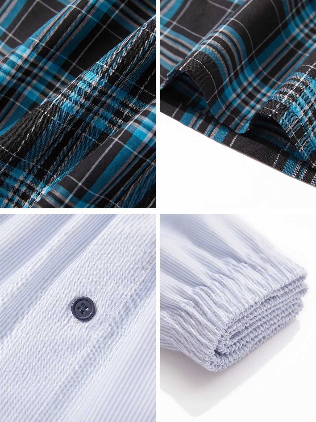 Jupiter Secret 6-piece boxing shorts casual plain waistband button mens boxing underwear woven shorts home random color W241223