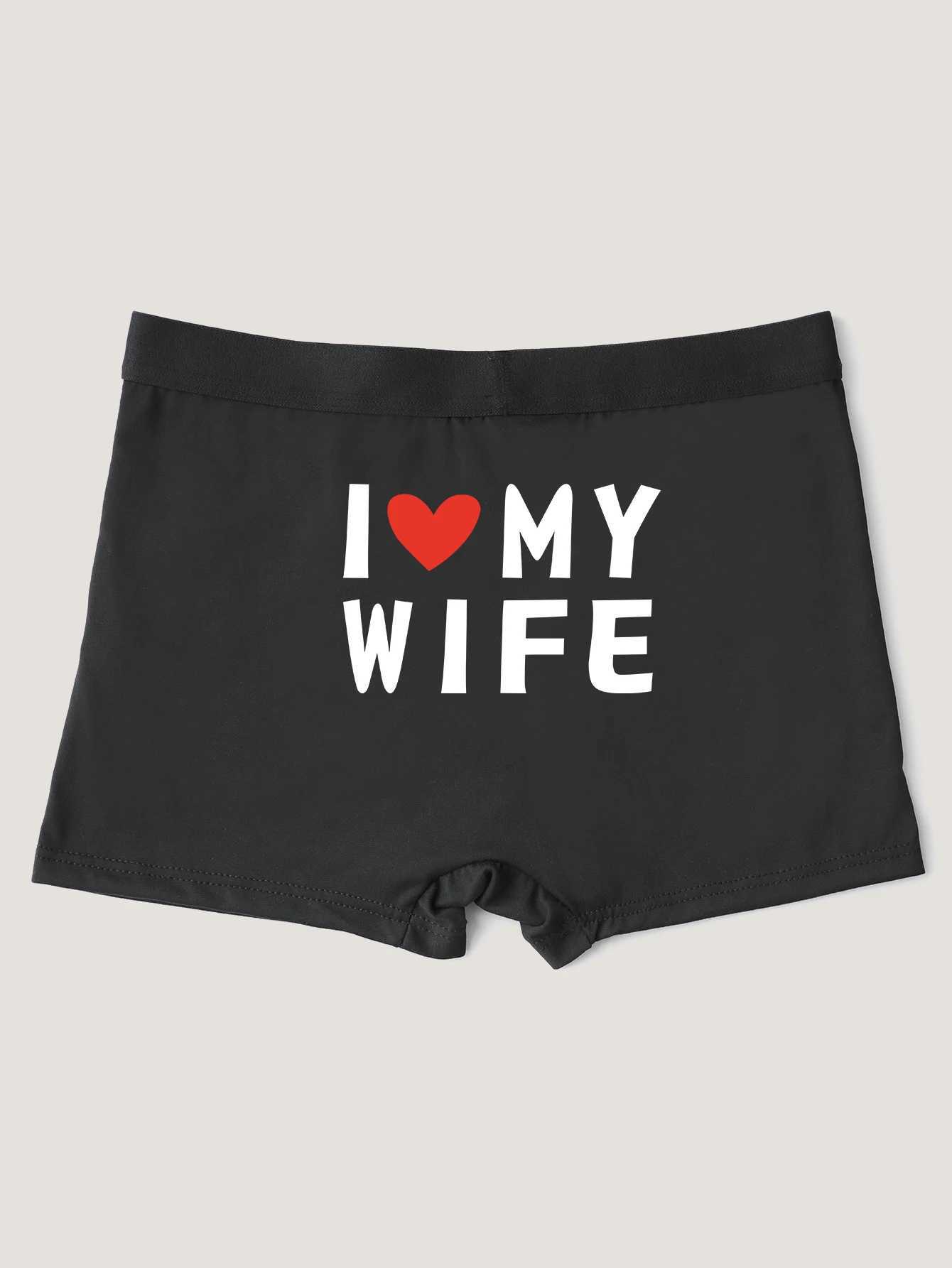 Mens boxing underwear with innovative patterns printed on the back comfortable and soft underwear shorts W241223