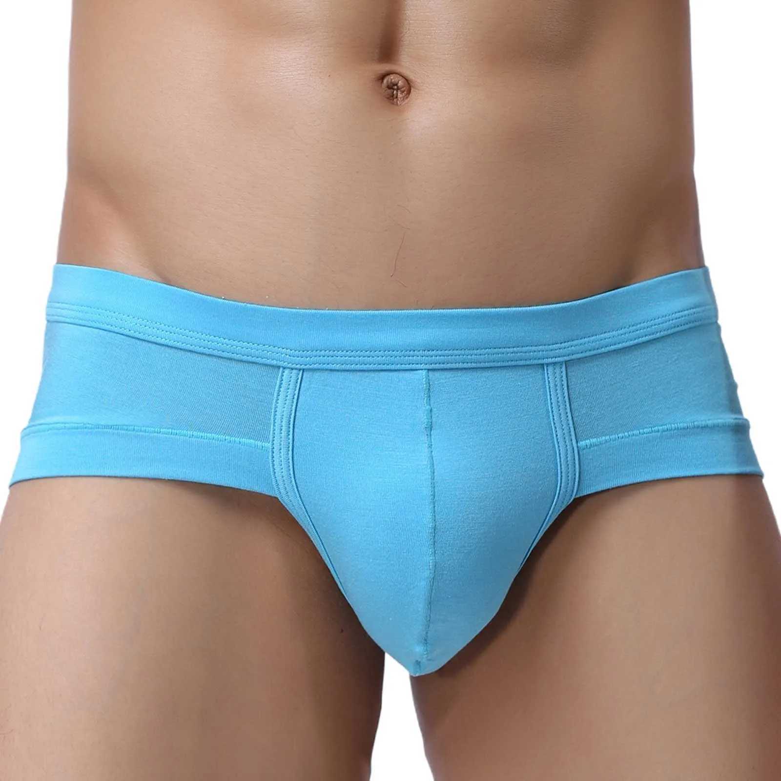 Mens triangle underwear mens solid color underwear U-shaped low waist underwear plus size mens underwear fast shipping W241223