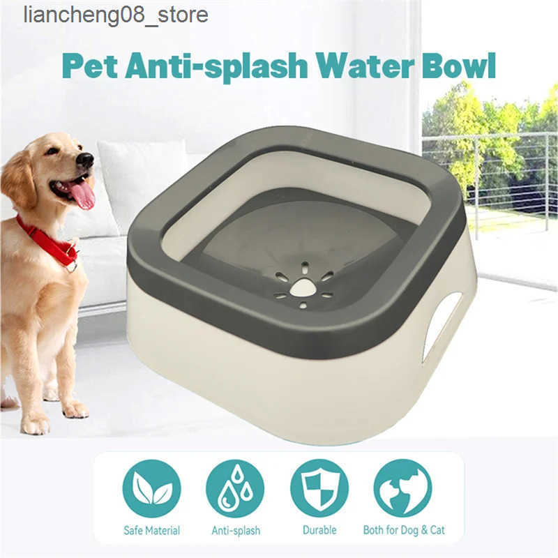 Dog Bowls Dishes Dog Drinking Water Non-Wetting Mouth Cat Without Spill Drinking Water Plastic Anti-Over Dog L240910
