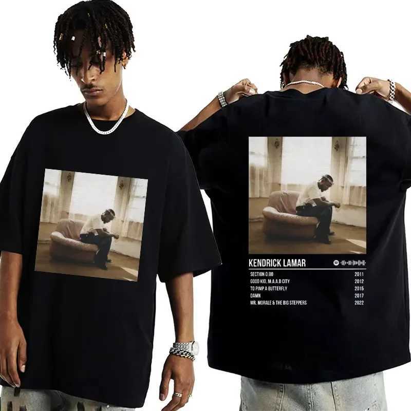 Summer Rapper Kendrick Lamar Good Kid T Shirt Mens Womens Hip Hop Graphic Short Sleeve Oversized T-shirts Harajuku StreetwearXJ241223