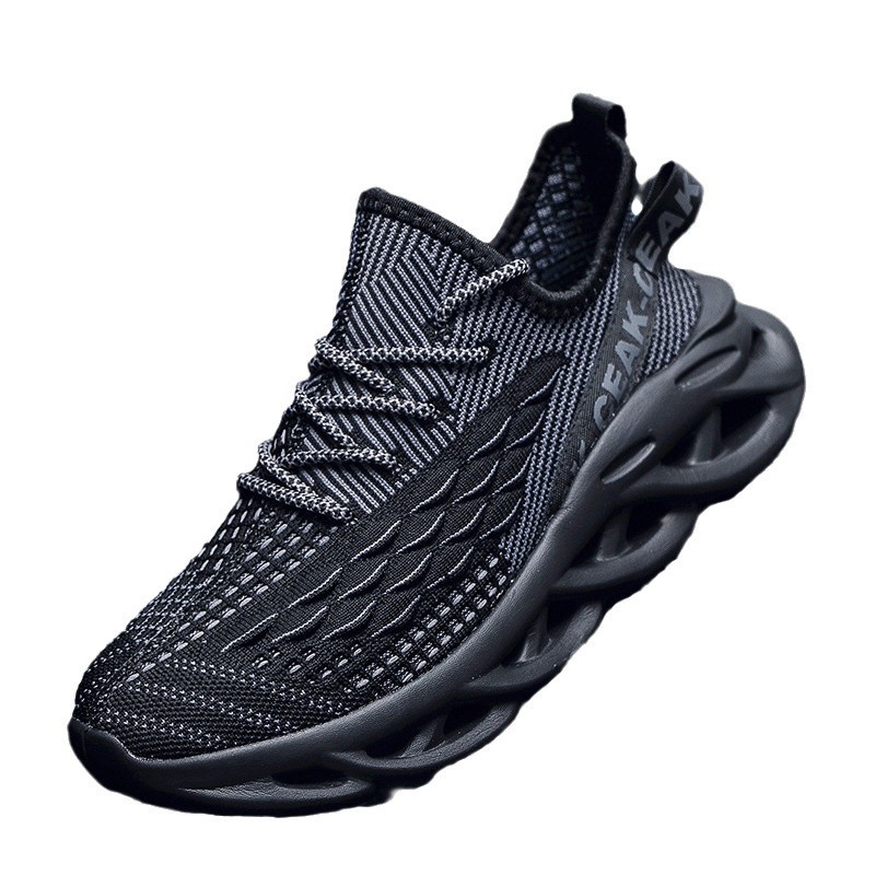 Running Shoes for Women Men Black White Brown Thick Sole Wear-resistant Mesh Walking Shoes