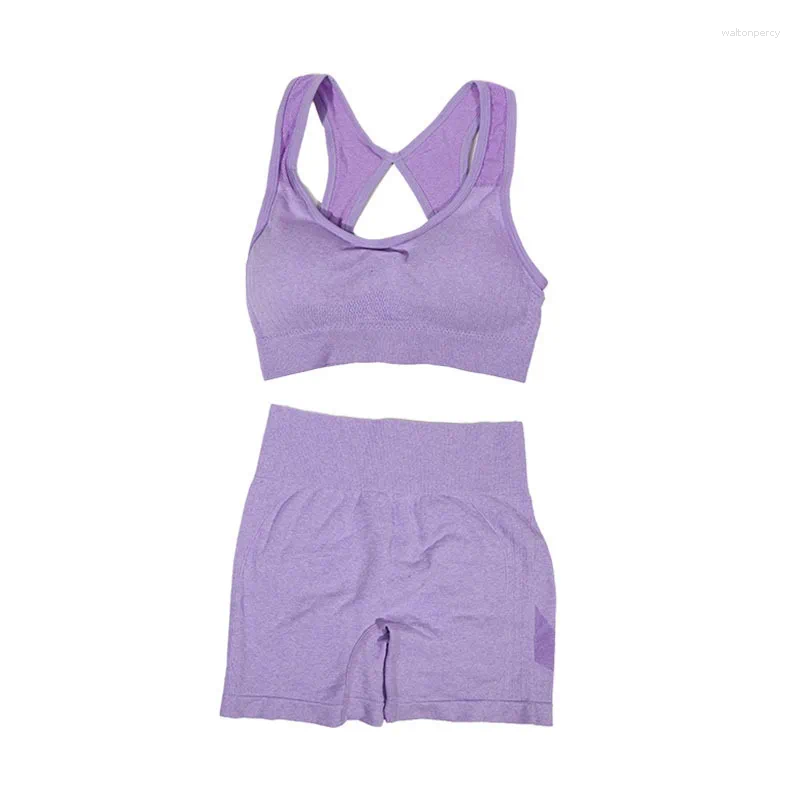 Women's Tracksuits Summer Women Yoga Sets Workout Short Set Ribbed Seamless Femme Gym Sport Shorts Fitness Quick Dry Suit