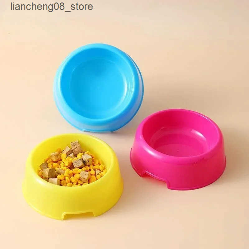 Dog Bowls Dishes Pet Bowls Dog Cat Plastic Food Feeding Water Dish Bowl Feeder Pet Supplies accesorios para perros L240910