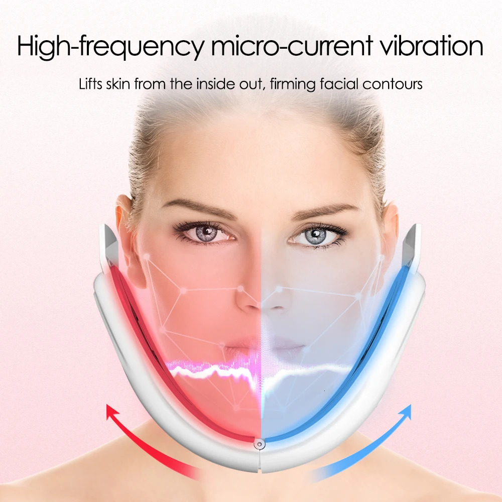 V Face Lifting Machine Electric VLine Up Lift Belt Massage Skin Firming Beauty Device Double Chin Reducer 241213