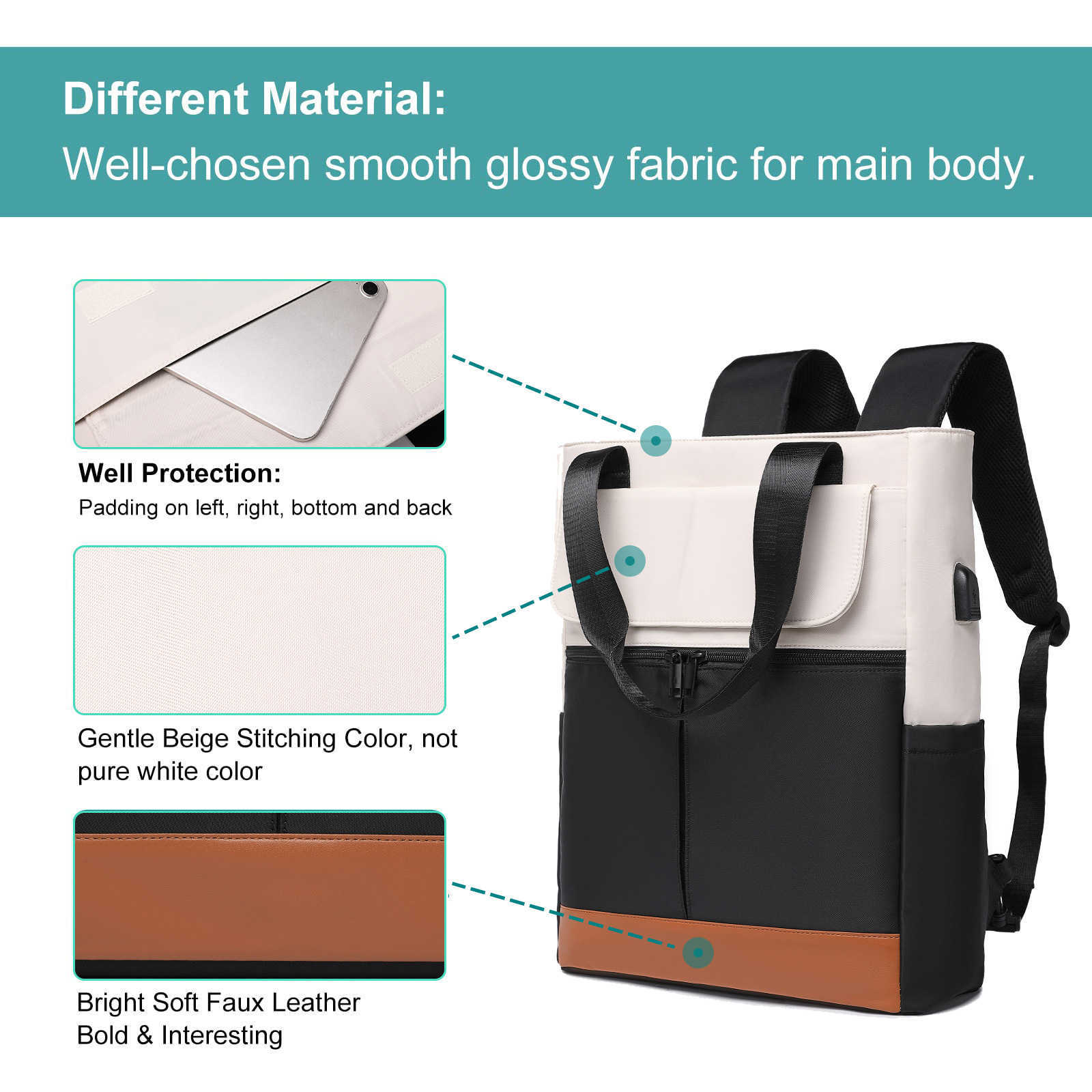 New Travel Bag Outdoor Backpack Laptop Handbag Fashionable Backpacks for Men and Women with Usb Schoolbag 241223