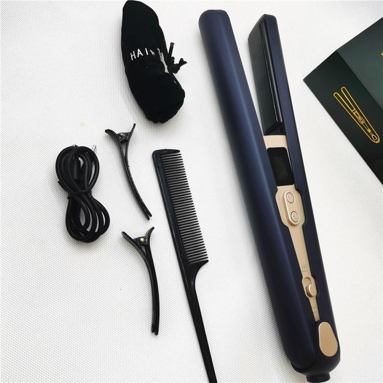 2 In 1 Cordless Hair Straightener Curler LCD Display USB Charging Ceramic Iron Smooth Styler Hairdressing Tools