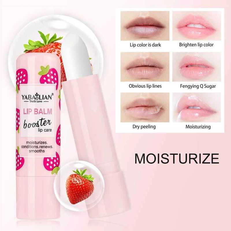 Natural Fruit Lip Balm Long Lasting Moisturizing Nourishes Reduce Lip Line Anti Aging Anti-drying Hydration Lips Care LipstickXJ241223