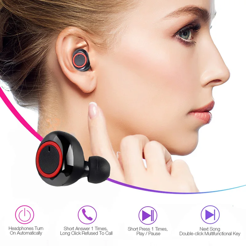 Y50 TWS Bluetooth Wireless Headphones Earpod Earbuds Gaming Headsets Earphone