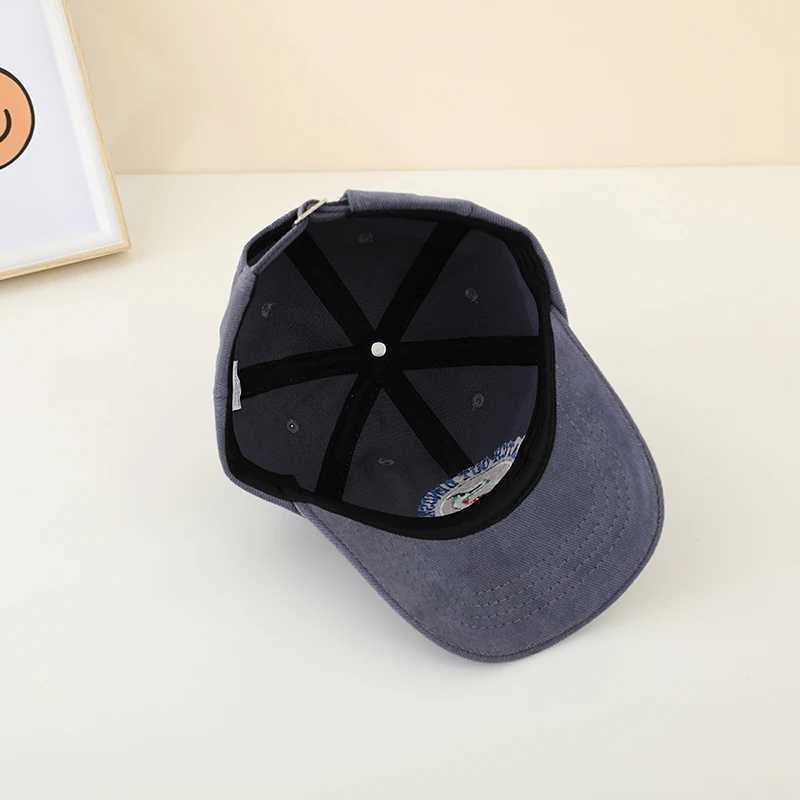 Caps Hats School Boys Baseball 2024 Summer Embroidered Dinosaur Outdoor Childrens Hat 2-8 Year Adjustable Sports Hat H241223