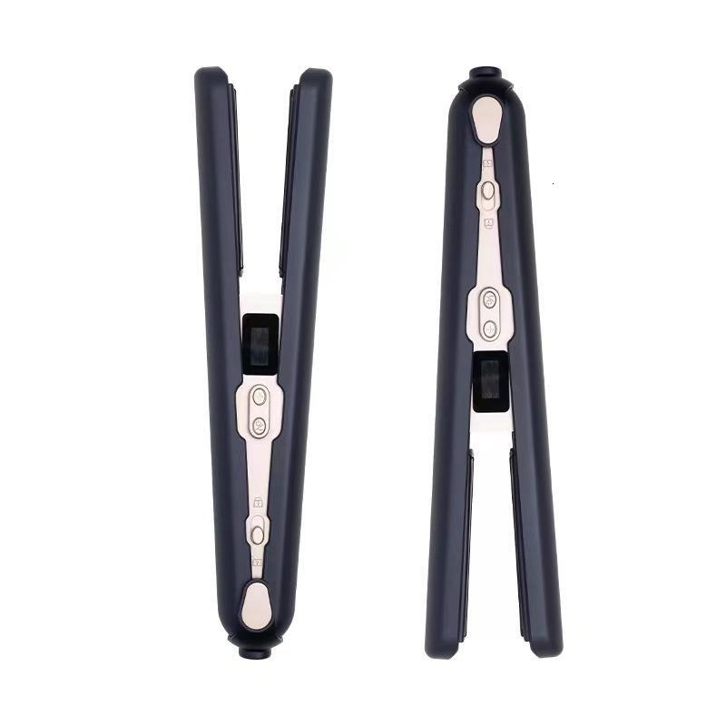 2 In 1 Cordless Hair Straightener Curler LCD Display USB Charging Ceramic Iron Smooth Styler Hairdressing Tools