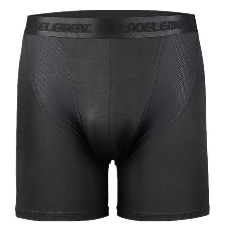 Mens underwear Modal Boxers shorts Mens underwear U-shaped conveyor pocket mid long leg underwear Mens Cueca calzoncillo large size W241223