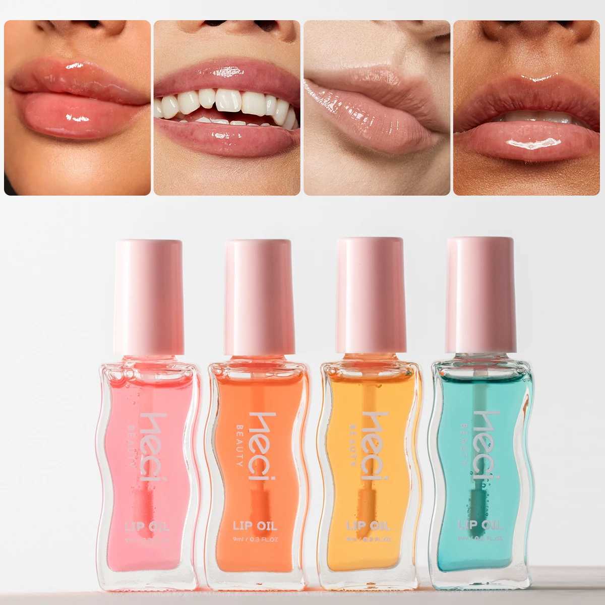 Preservative-Free High-Shine Tinted Lip Oil Vegan Lip Care Makeup Hydrates Nourishes Non-Sticky Lip Oil Clear Moisturizing LipXJ241223
