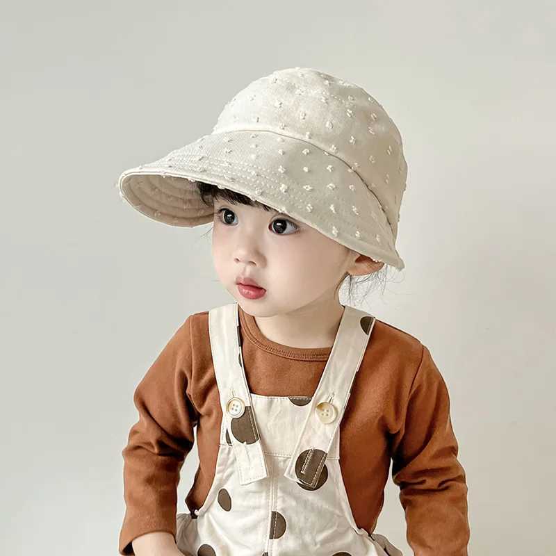 Caps Hats Spring and summer baby hats big Brim childrens baseball caps suitable for girls boys adjustable beach travel sun protection accessories H241