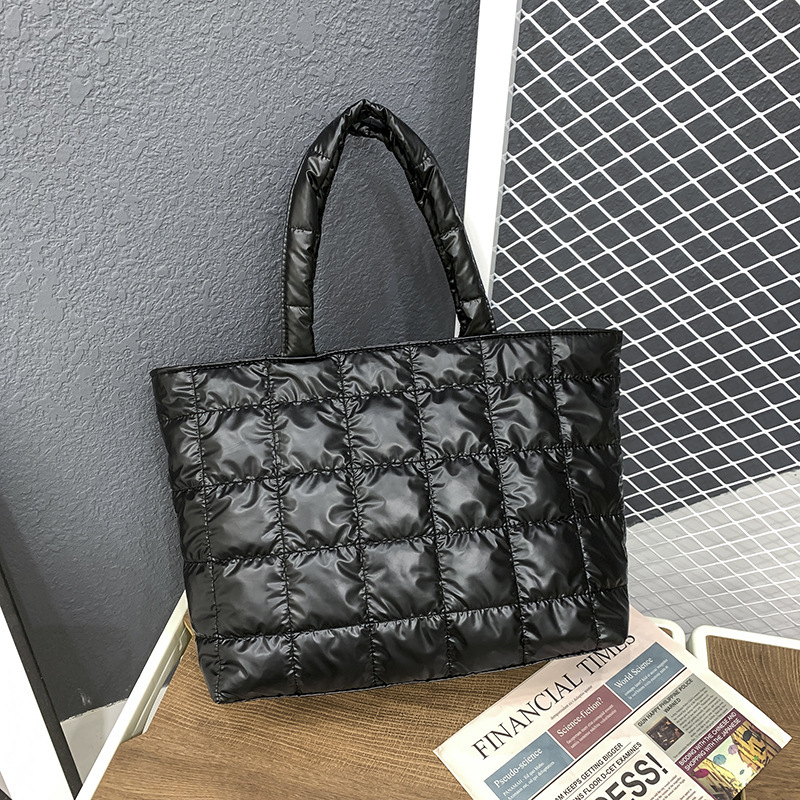 New Fashion Casual Women's Bag Autumn/winter Cotton Jacket Large Capacity Handbag Shoulder Bag Crossbody Bag Lightweight Outdoor Down Bag